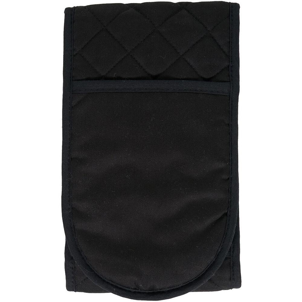 Silicone Double Oven Glove Black Image 2