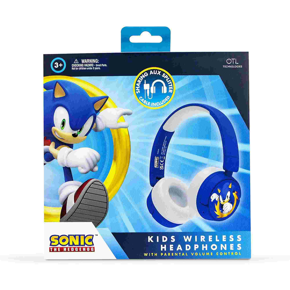 OTL Sonic The Hedgehog Kids Wireless Headphones Image 8