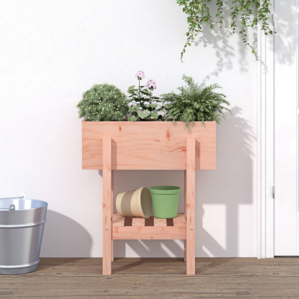 vidaXL Brown Douglas Wood Garden Planter 69 x 62 x 30cm Image