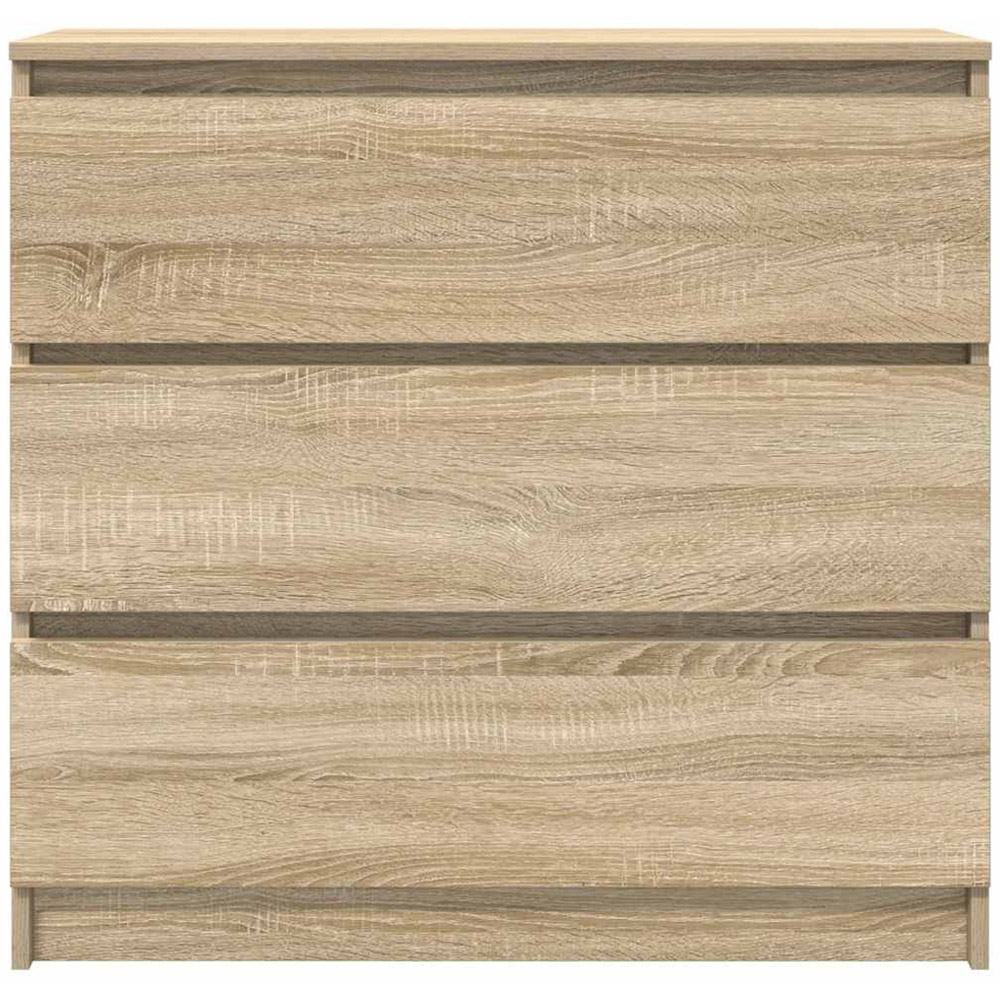 vidaXL 3 Drawer Sonoma Oak Sideboard Image 6