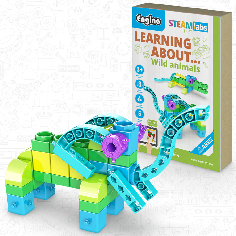Engino Learning About Wild Animals Building Set Image 2
