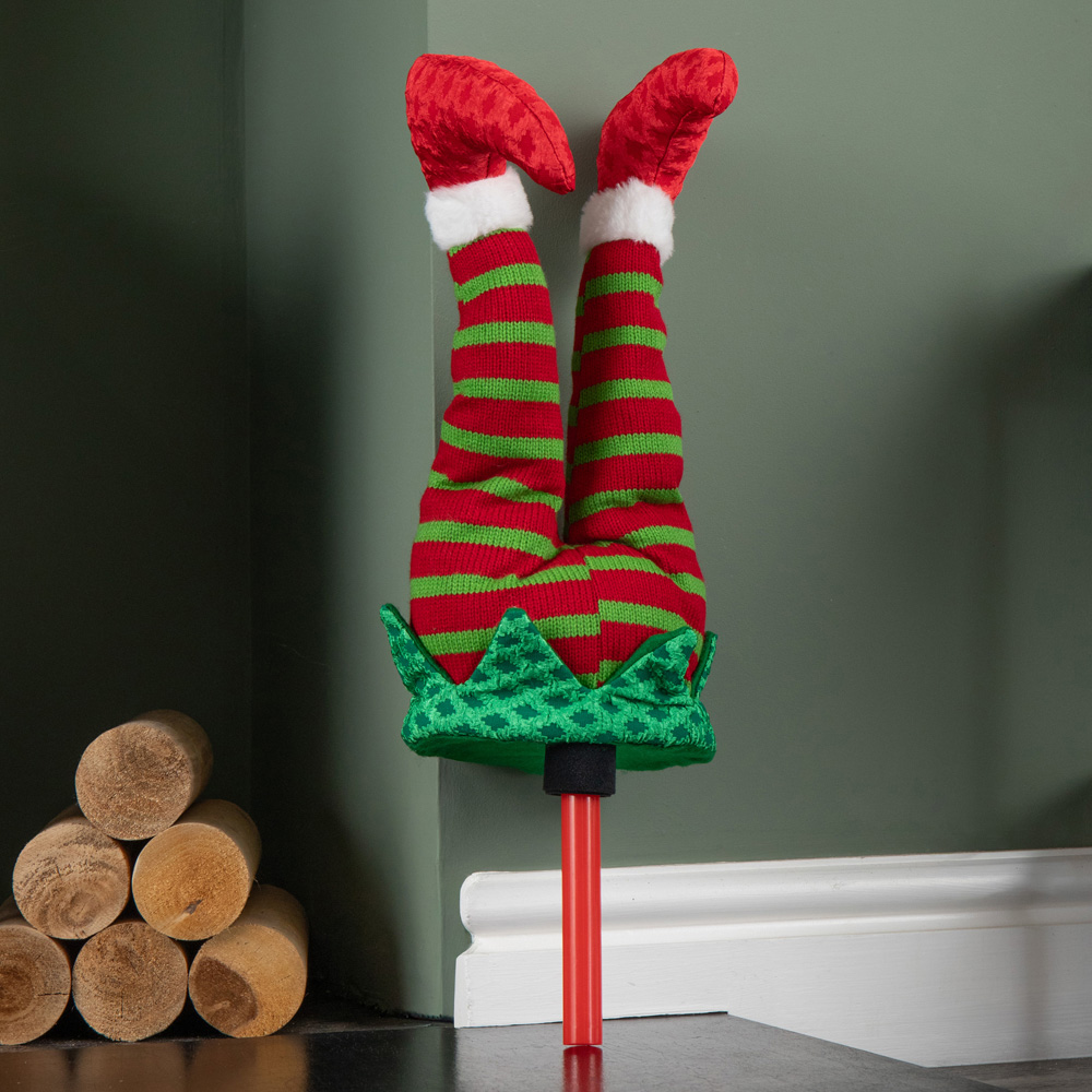 Samuel Alexander Soft Animated Elf Kicking Legs Christmas Decoration 55cm Image 2