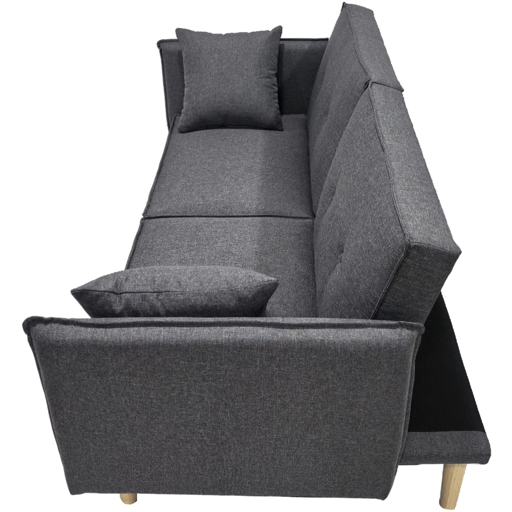Indoor Living Finnley 2 Seater Grey Sofa Bed Image 4