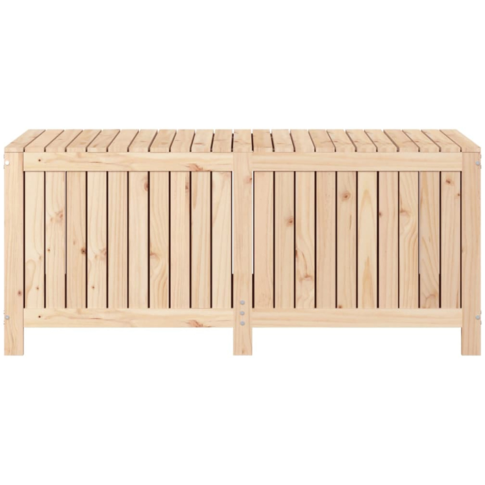 vidaXL 64 x 147 x 68cm Brown Pine Wood Garden Storage Box Image 5