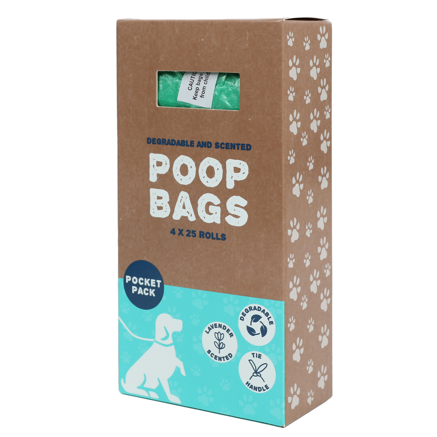 Pack of 100 Scented Degradable Poop Bags Image 2