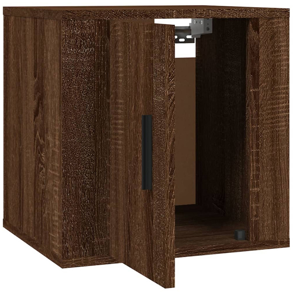 vidaXL Single Door Brown Oak Wall Mounted Cabinet Image 4