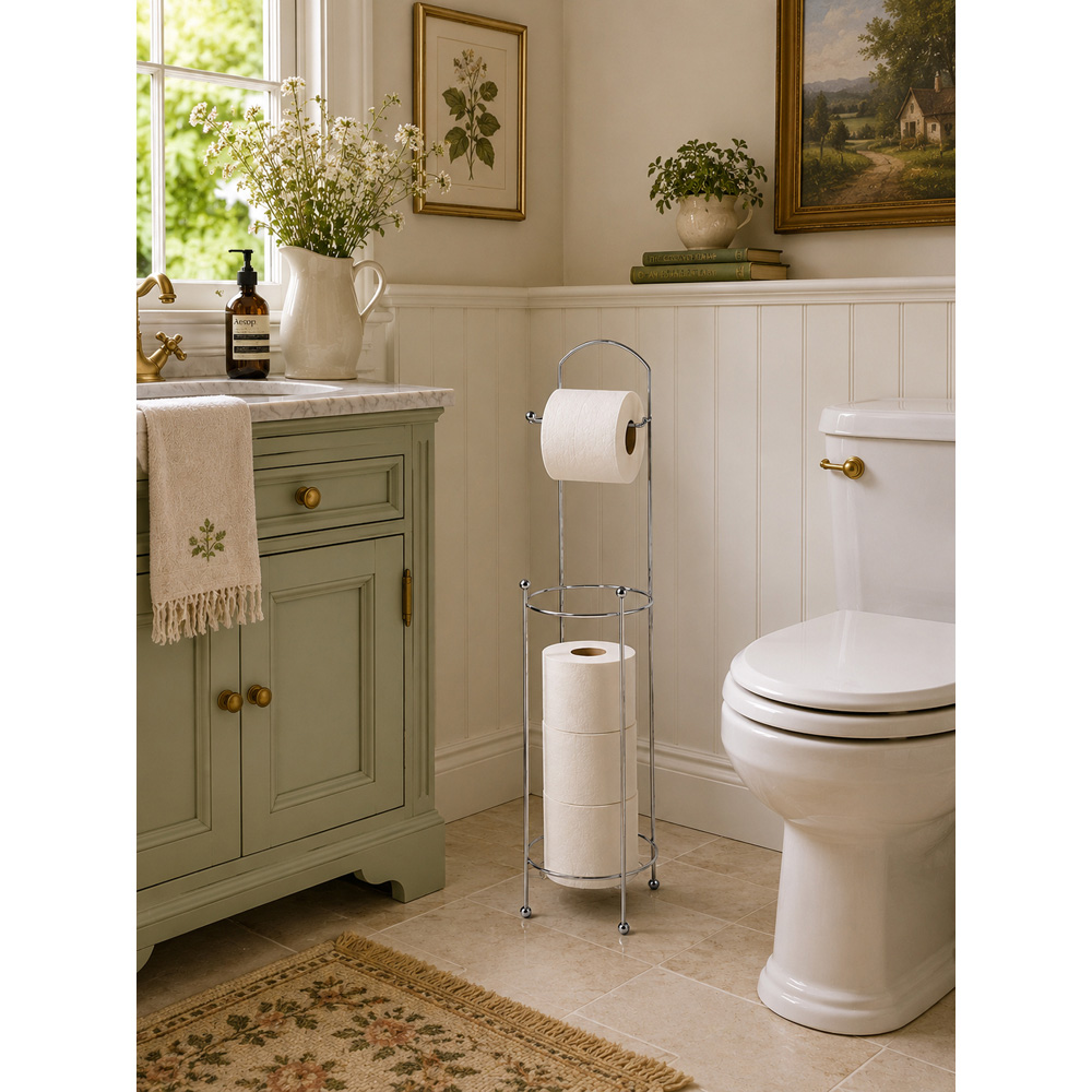 Avilo Toilet Paper Holder with Storage Tower Image 8
