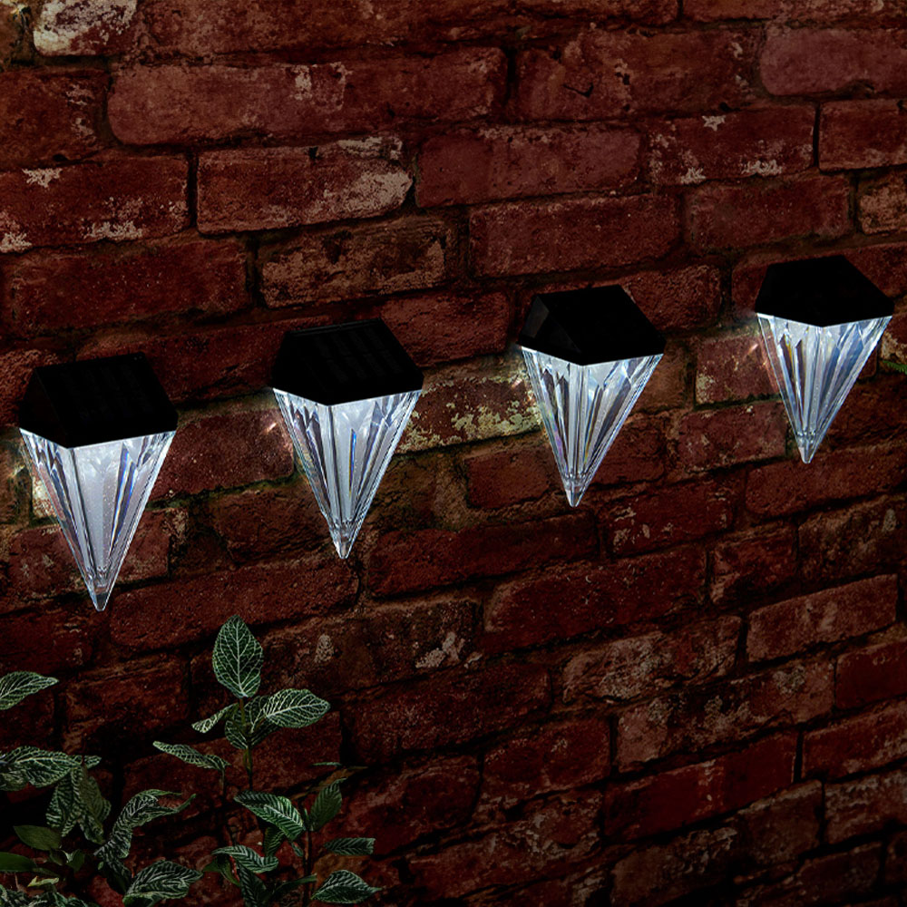 PowerTek Solar Powered Diamond Lights 4 Pack Image 3
