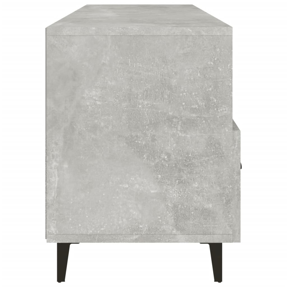 vidaXL 3 Drawer 3 Shelf Concrete Grey TV Cabinet Image 6
