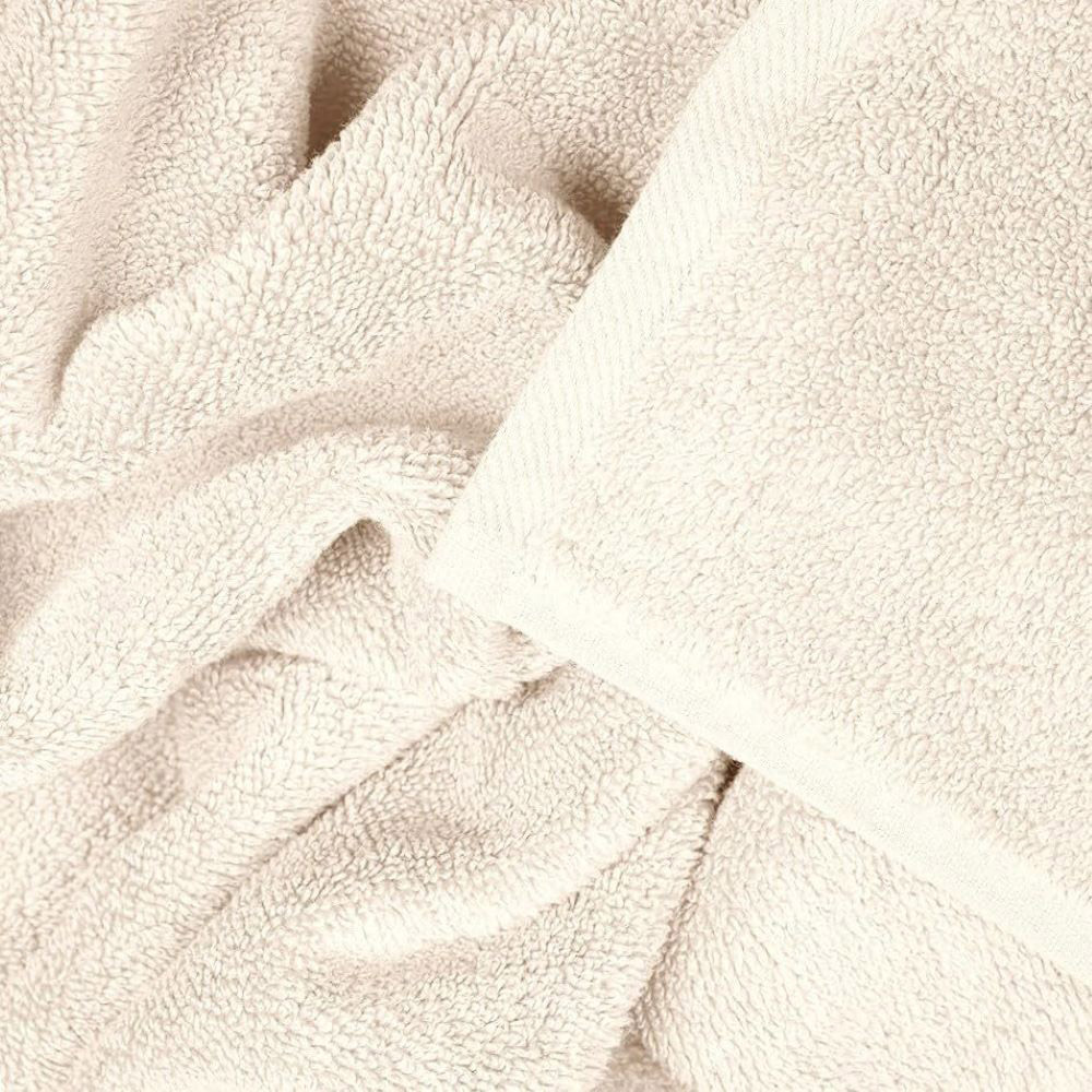 Allure Bath Fashions Luxury Zero Twist Egyptian Cotton Cream Bath Towel 2 Pack Image 2