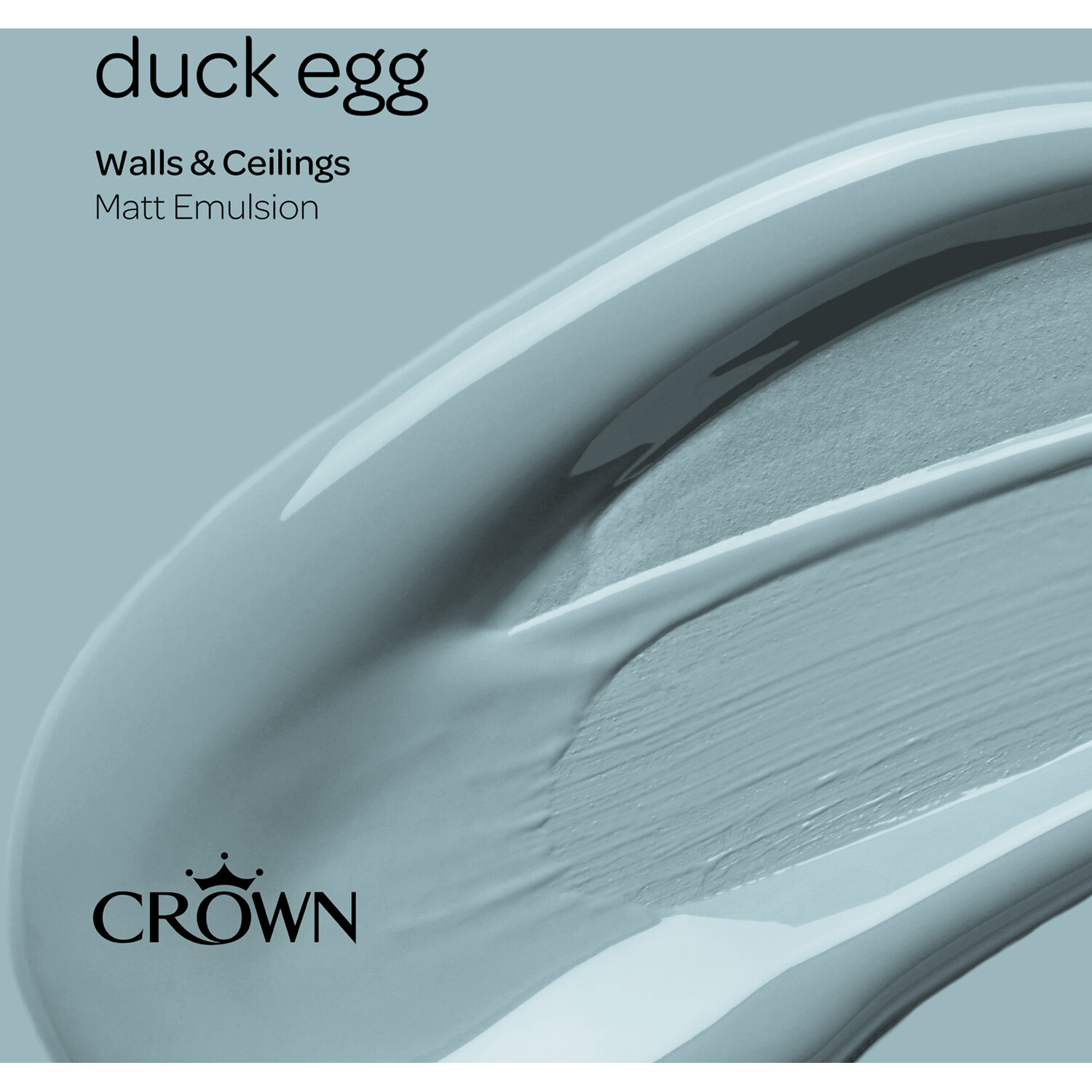 Crown Wall and Ceilings Duck Egg Matt Emulsion 2.5L Image 4
