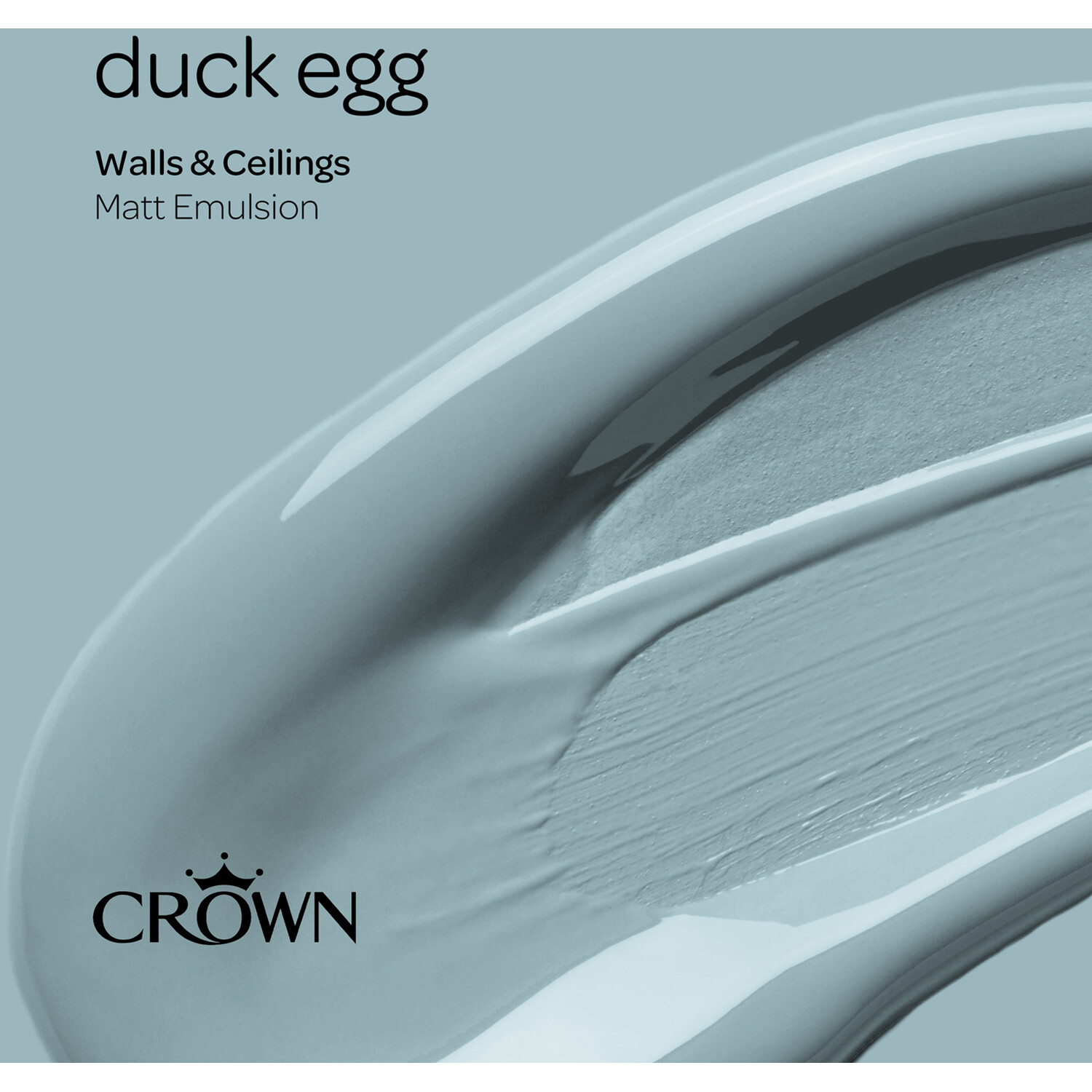 Crown Wall & Ceilings Duck Egg Matt Emulsion 2.5L Image 4