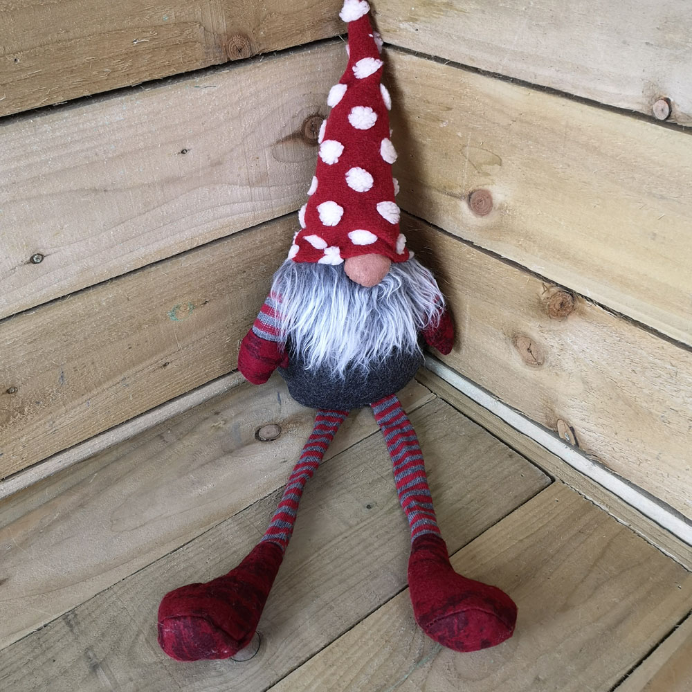 Samuel Alexander Dangly Legs Gonk Christmas Decoration with Polka Dot Hat 67cm Image 7