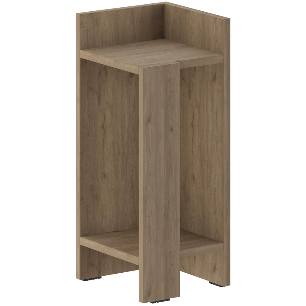 Decortie Elos 2 Shelf Oak Effect Right Module Bedside Table Image 2