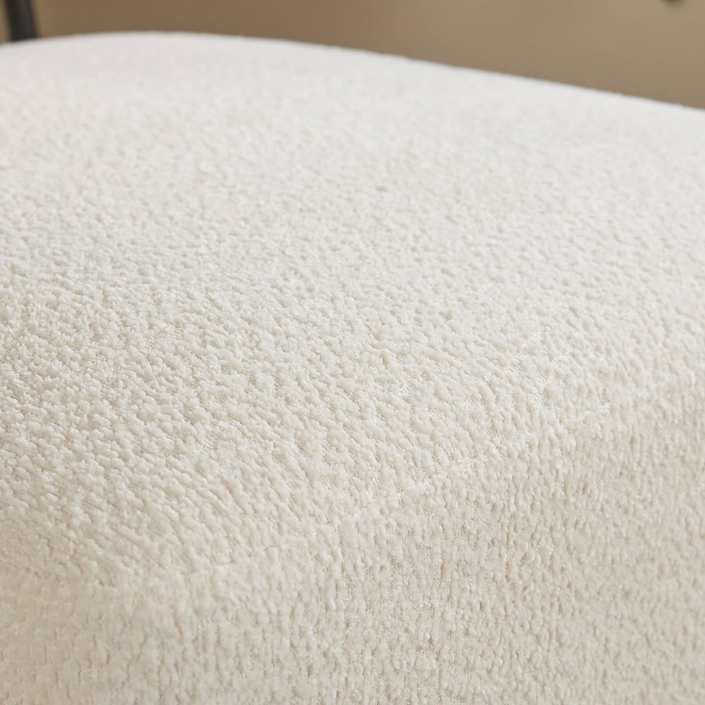 Home Source Montana Cream Boucle Chair Image 5