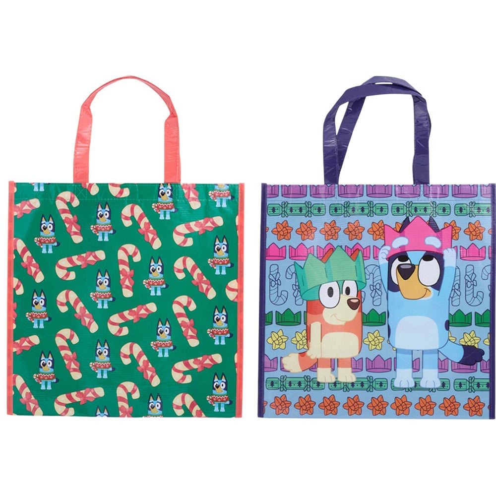Assorted Bluey Xmas Shopper Bags Image 1
