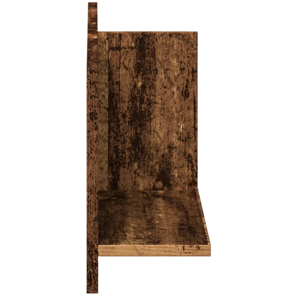 vidaXL 2 Shelf Old Wood Wall Cabinet Image 4
