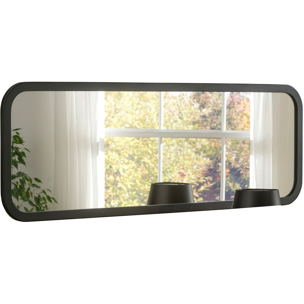 Yearn Black Curved Oblong Mirror 40 x 119cm Image 3