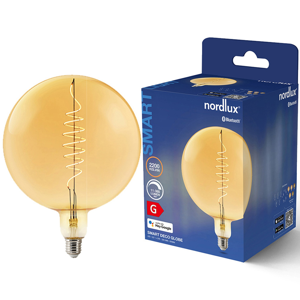 Nordlux Smart Deco G200 E27 380 Lumen Amber Light Bulb Image 3