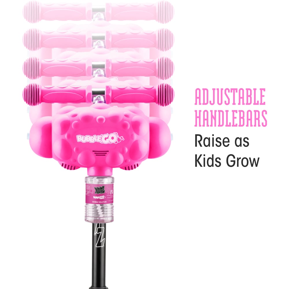 Xootz Bubble Go Pink Foldable Tri Scooter Image 6