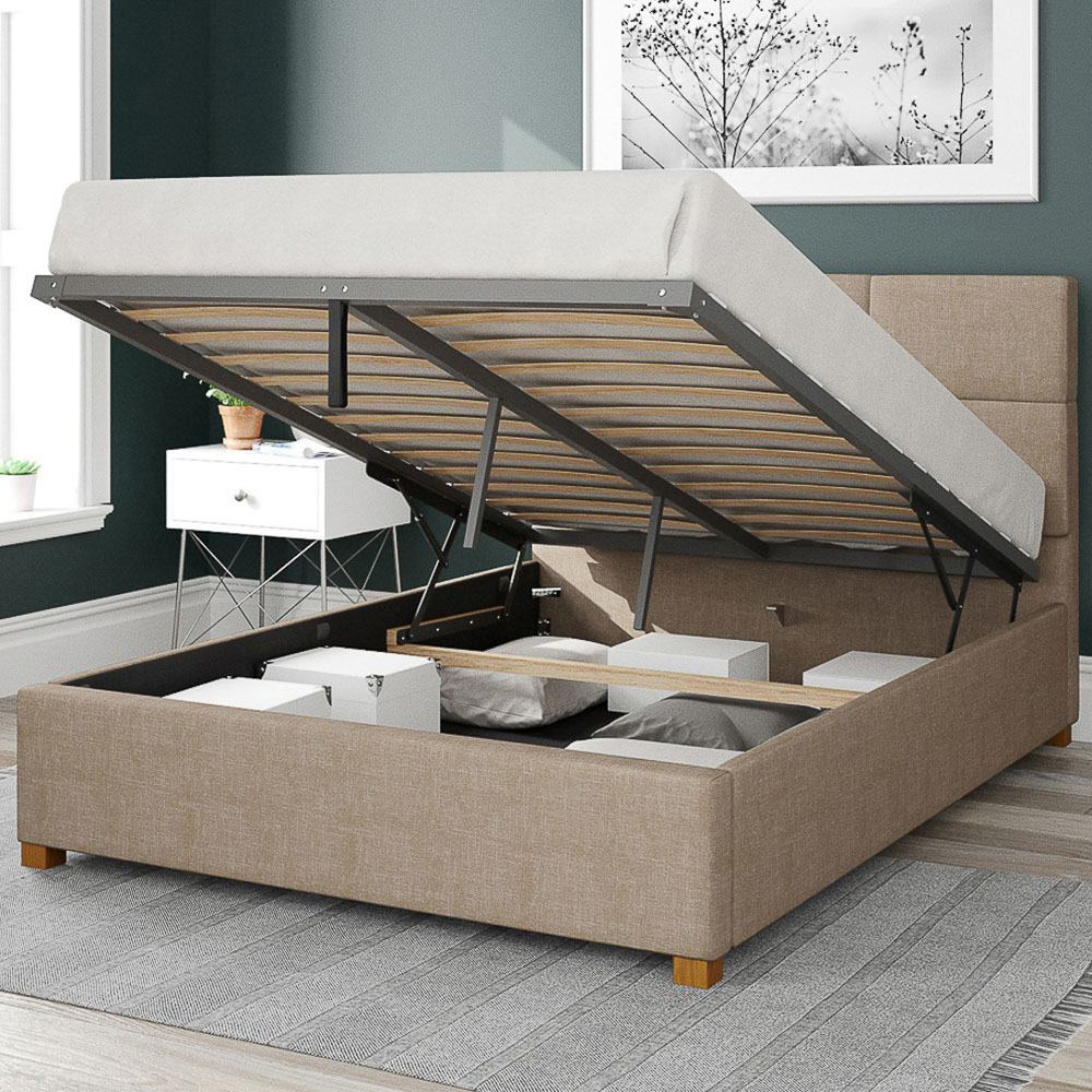 Mink king size ottoman bed deals