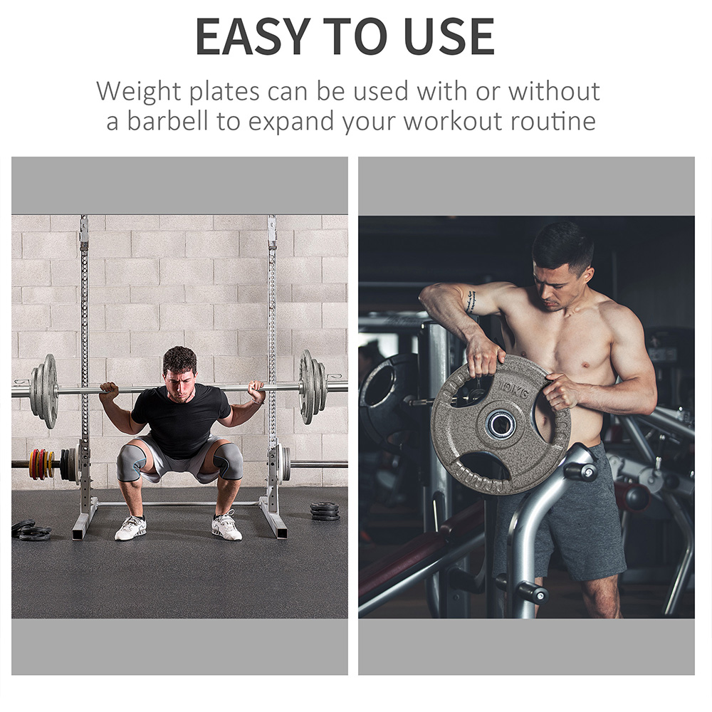 HOMCOM Olympic Barbell Weight Plate 2 Pack Image 7