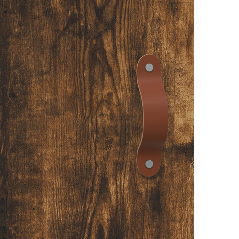 vidaXL 2 Door Smoked Oak Wall Mounted Cabinet Image 8
