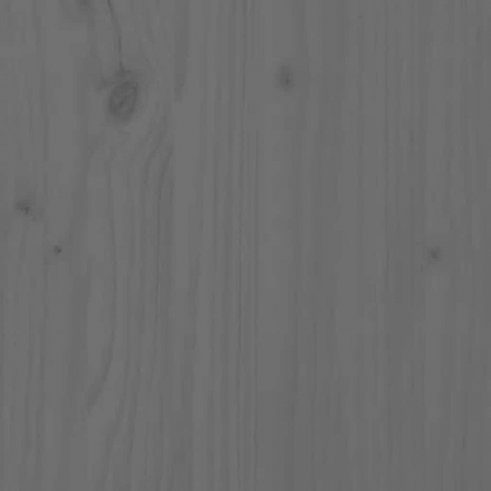 vidaXL 5 Shelf Grey Solid Pine Wood Bookcase Image 6