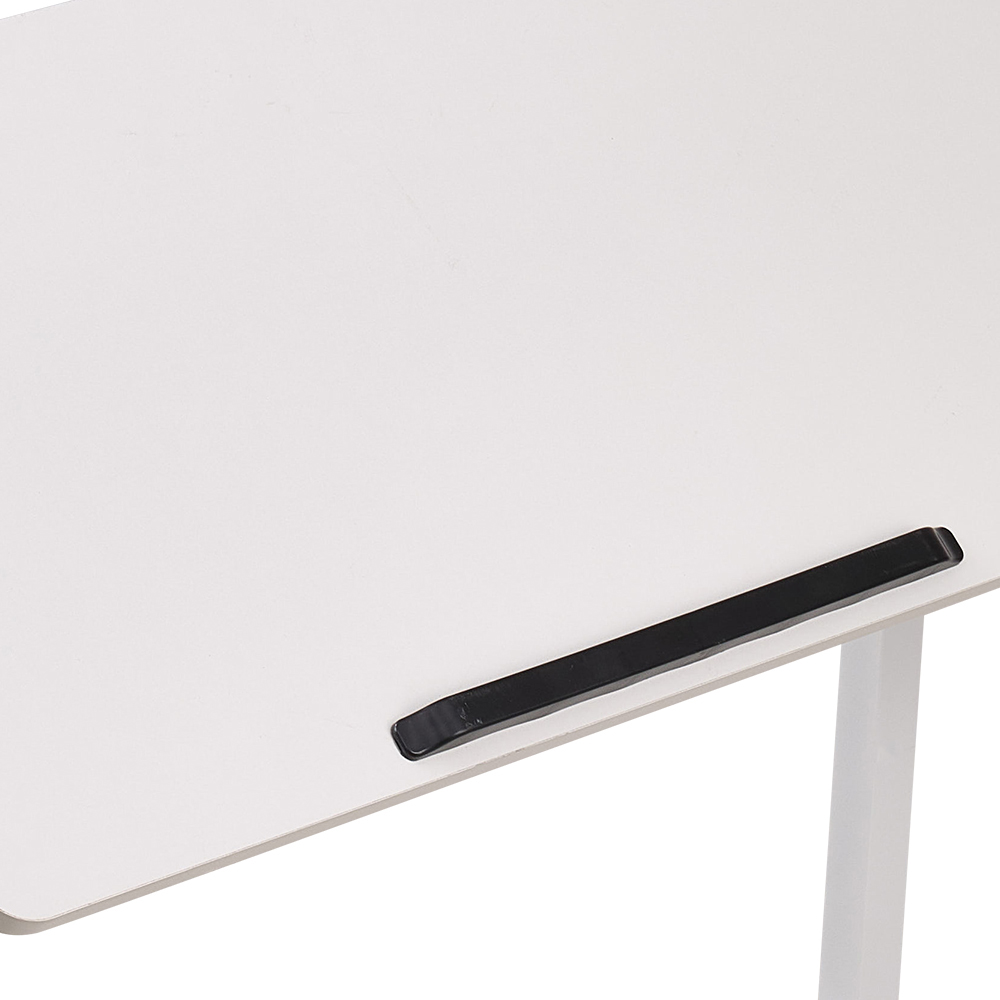 Living and Home Height Adjustable Mobile Laptop Desk White Image 3
