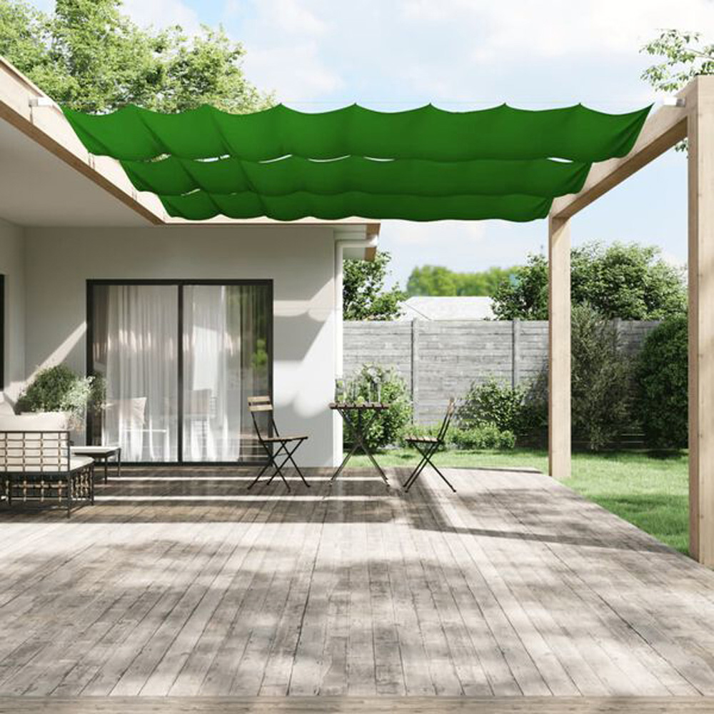 vidaXL Green Oxford Fabric Vertical Awning 1.8 x 3.6m Image 1