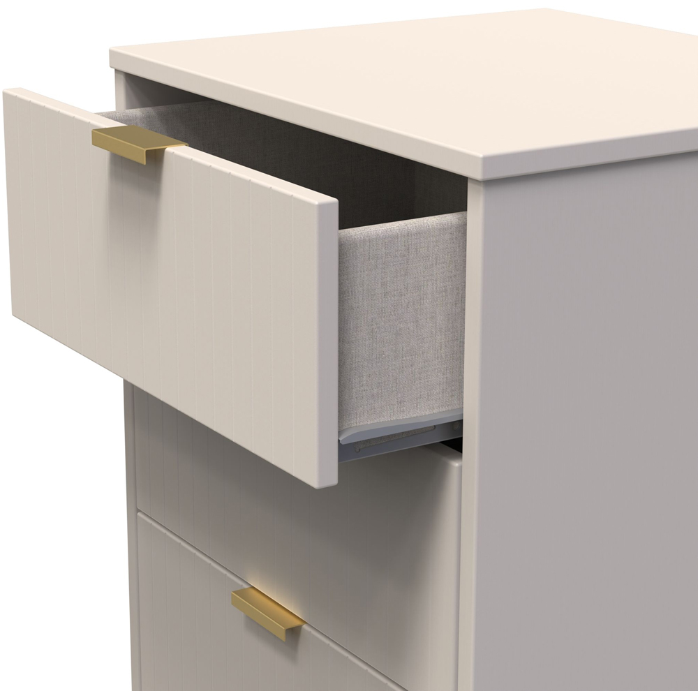 Crowndale Linear 5 Drawer Kashmir Matt Tall Chest of Drawers Ready Assembled Image 6