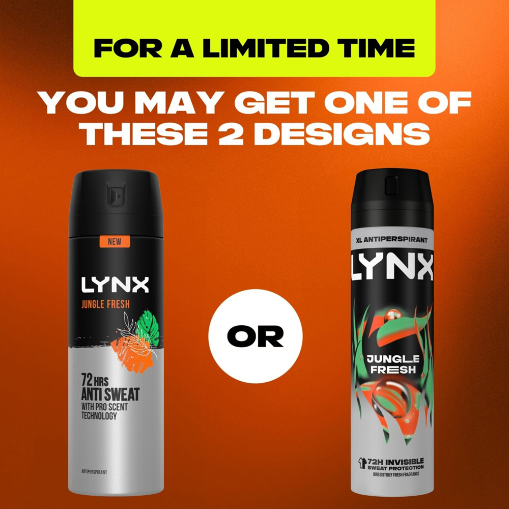 Lynx Anti Perspirant Deodorant Spray 200ml Jungle Fresh Image 9