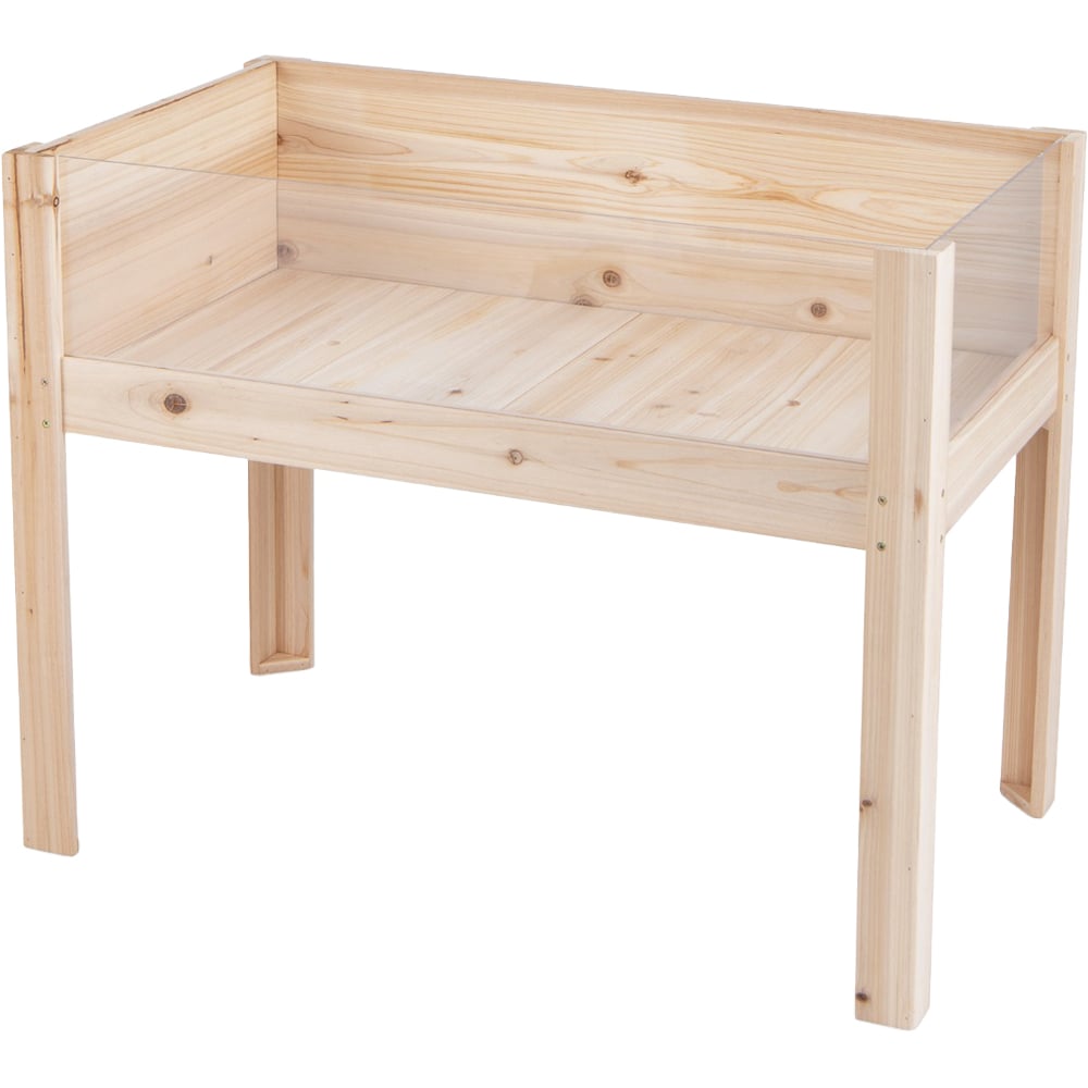 Costway Natural Wooden Raised Garden Bed Image 1