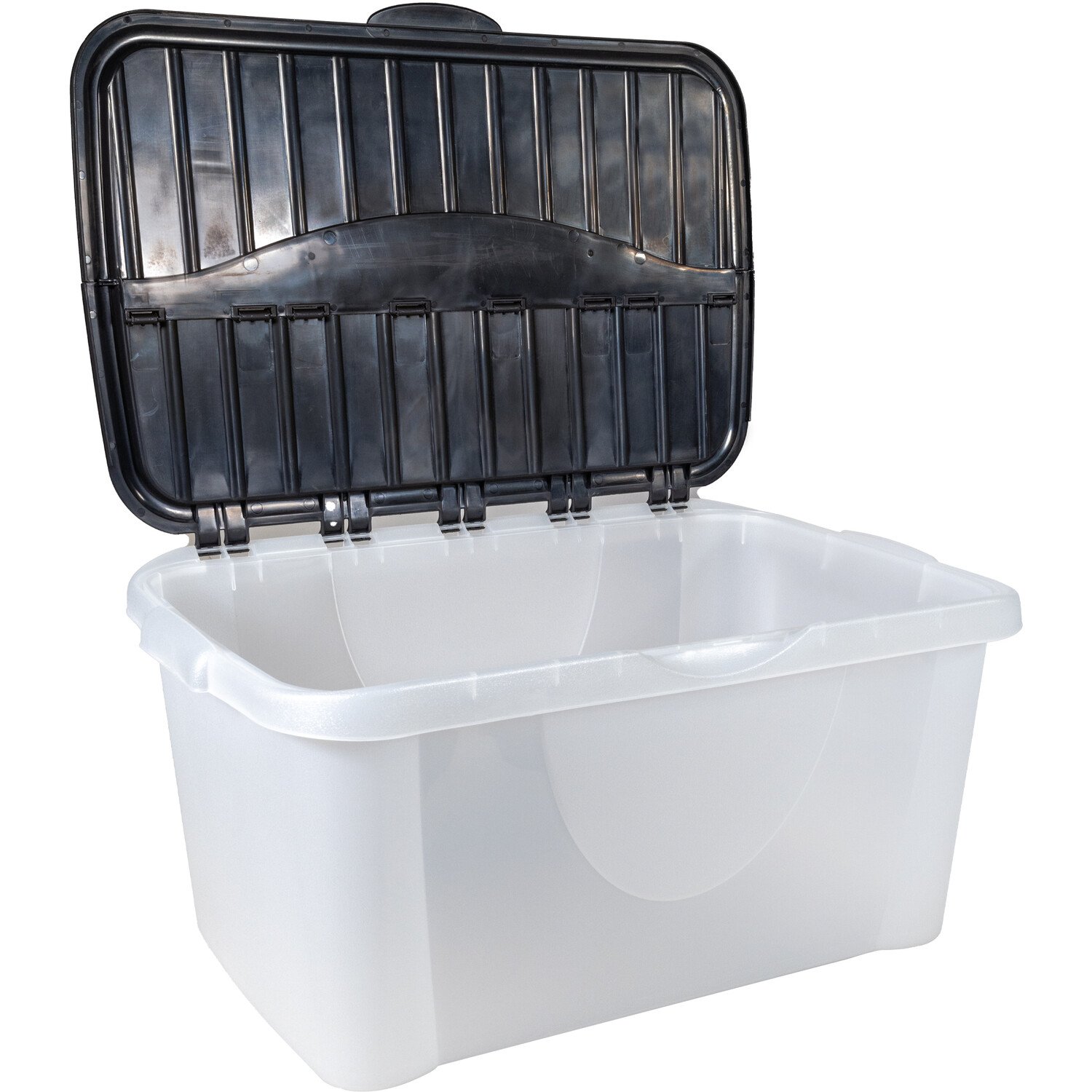 40L Clear Storage Box with Flip Lid Image 3