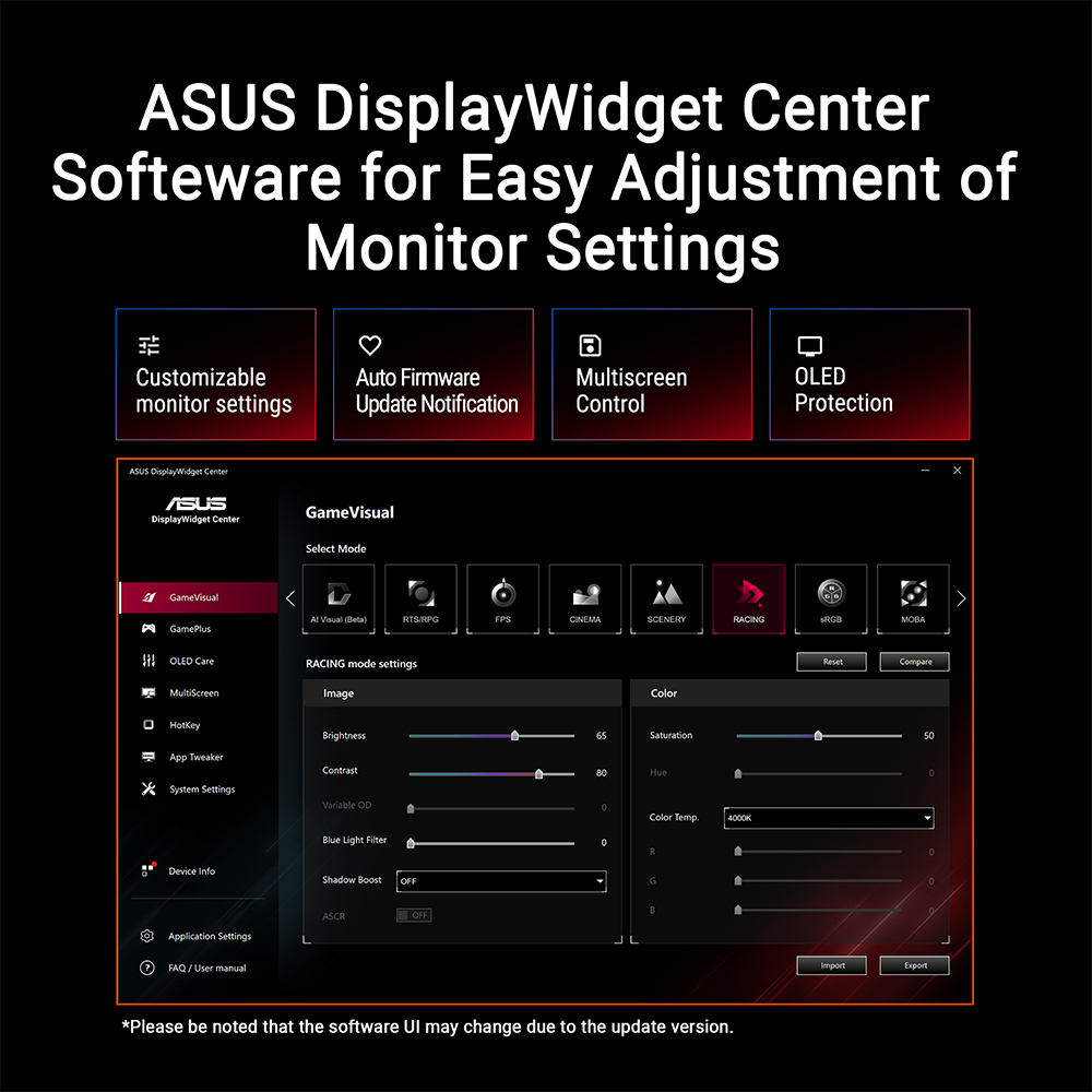ASUS ROG Strix XG27AQDMESZ OLED Gaming Monitor 27 inch Image 8