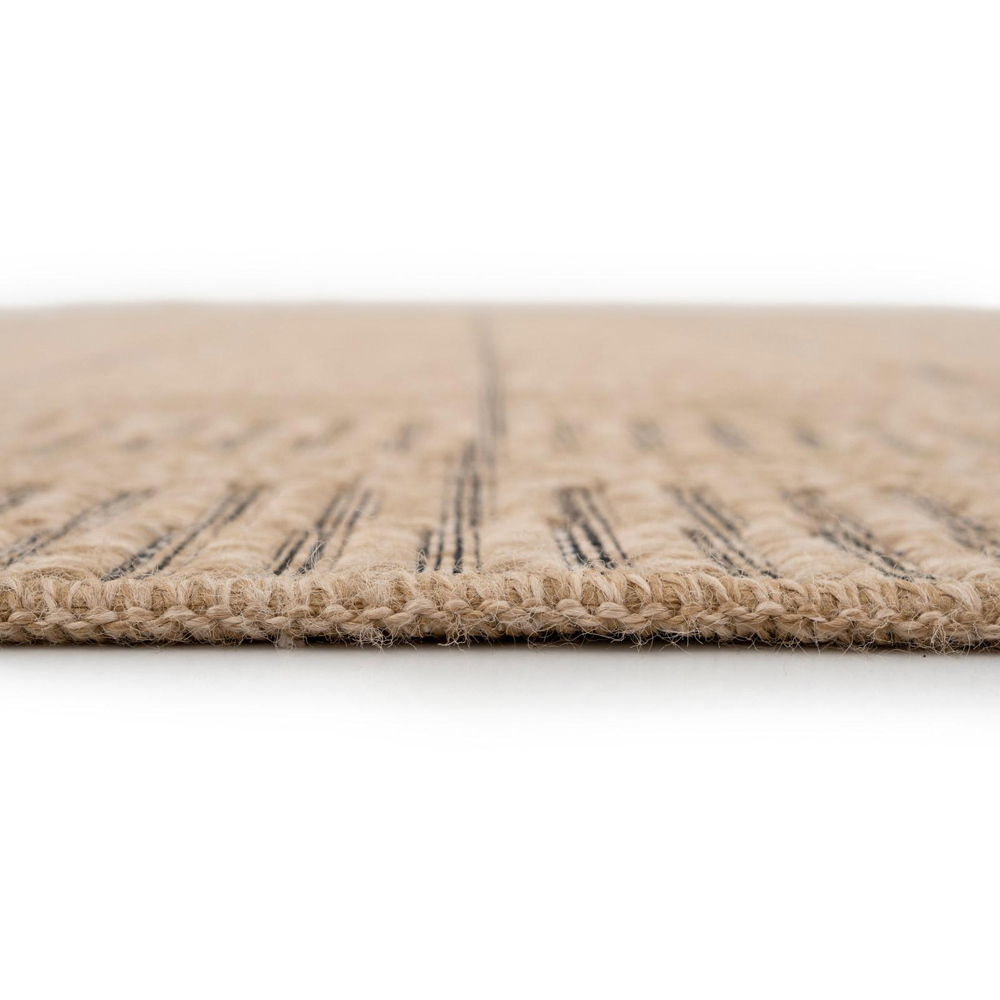 Kukoon Kai Neutral and Black Flat Scandi Rug 240 x 330cm Image 4