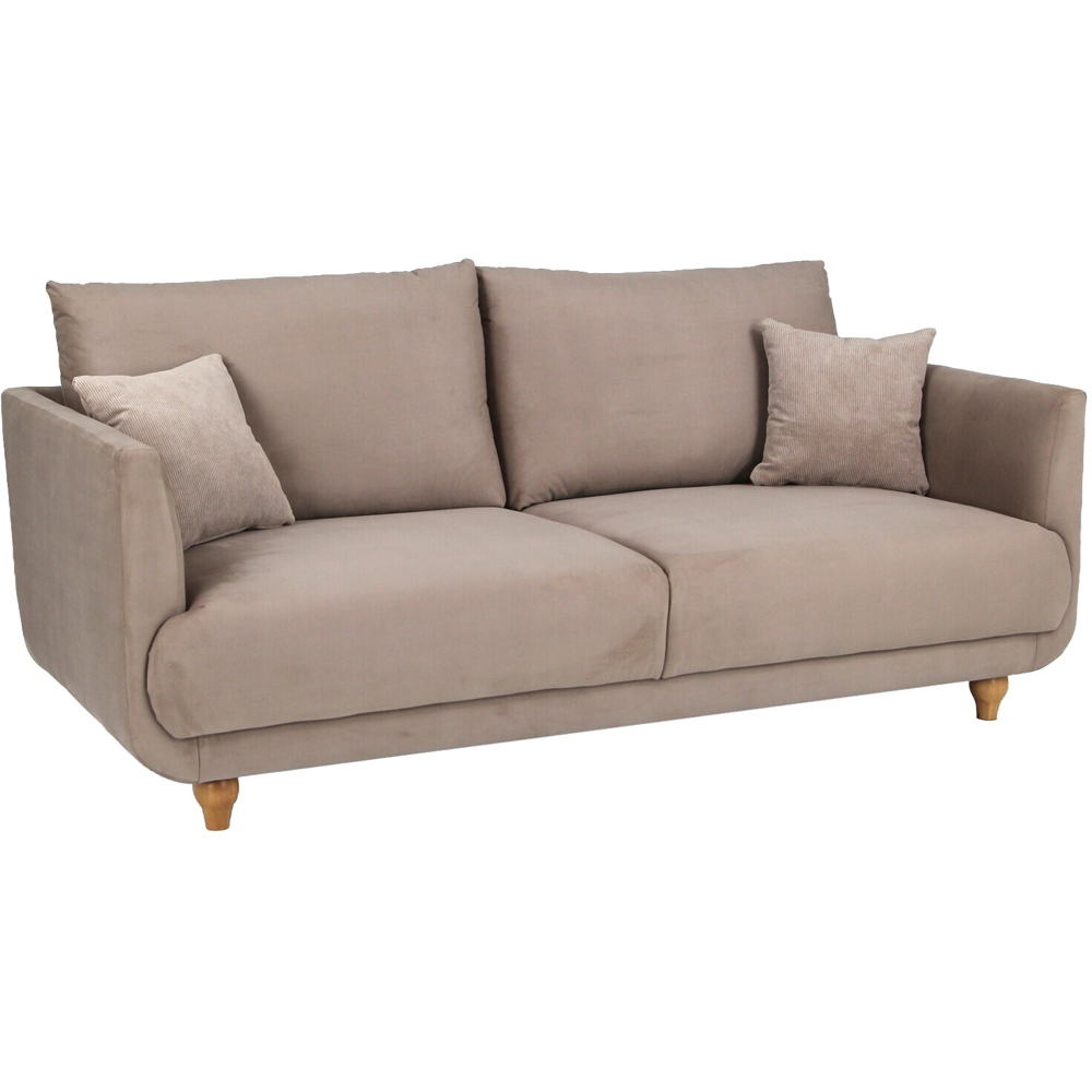 Display Safa 3 Seater Beige Image 2