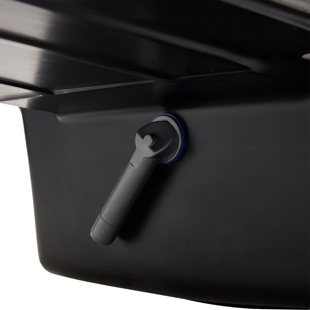 Living and Home Black Single Bowl Kitchen Sink with Strainer Waste Kit Image 3