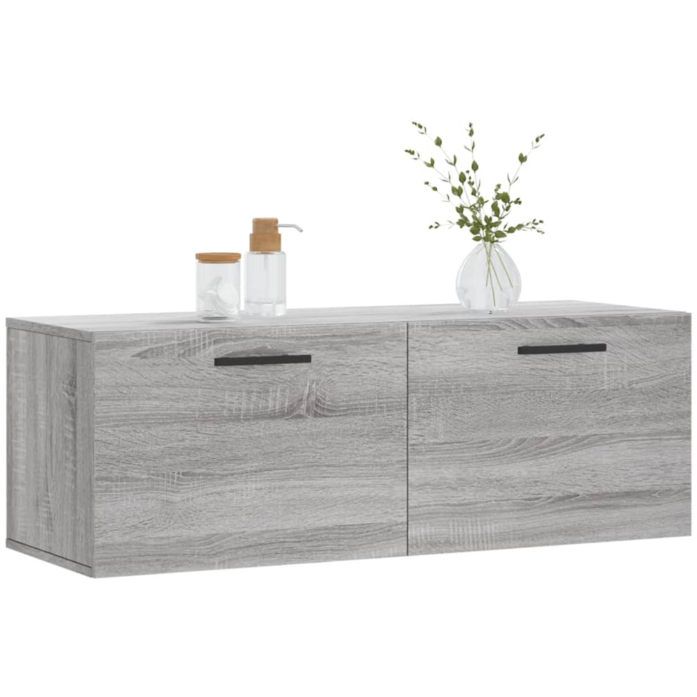 vidaXL 2 Door Grey Sonoma Wall Cabinet Image 3