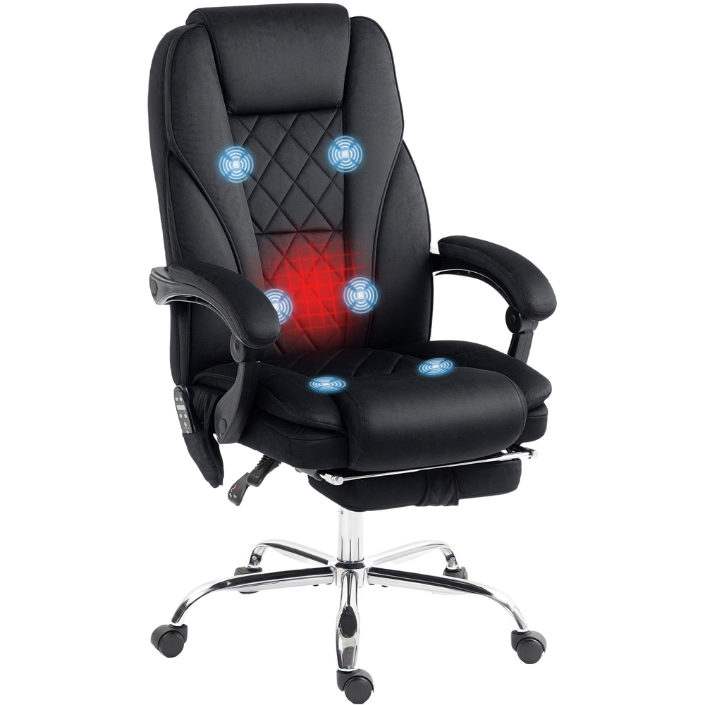 Vinsetto Black Heated Reclining Massage Office Chair Image 2