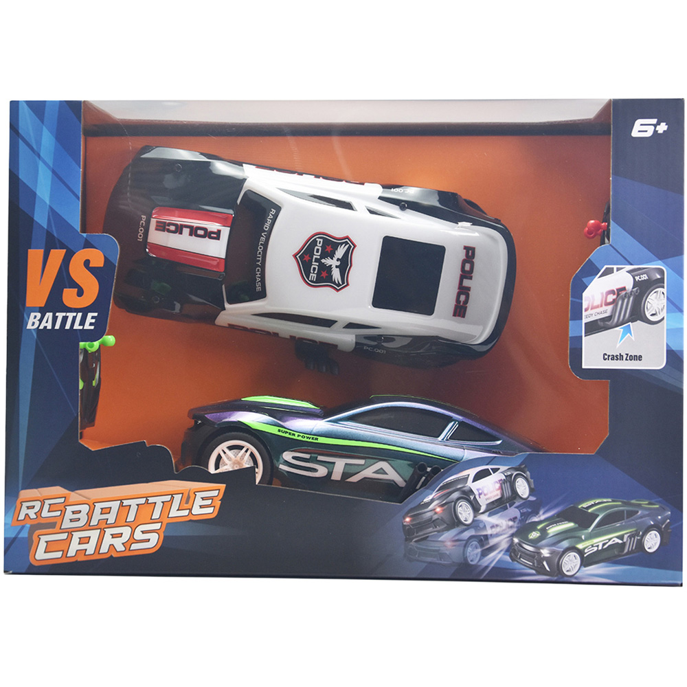 Pack of 2 Remote Controlled Battle Cars Image 4