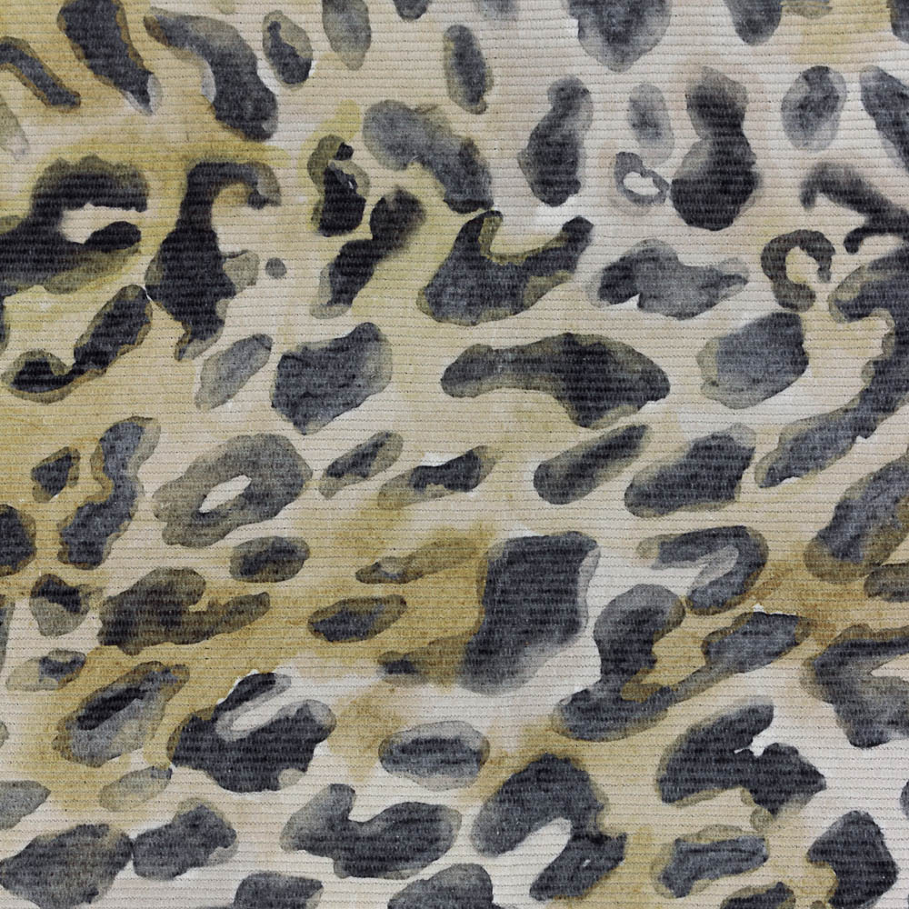 Paoletti Leopardis Black Leopard Printed Indoor and Outdoor Rug 170 x 170cm Image 2