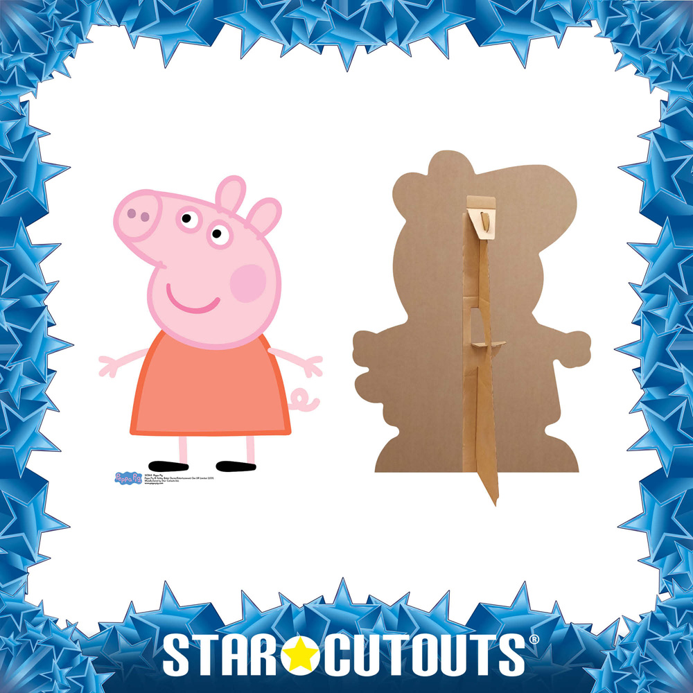 Star Cutouts Mini Peppa Pig Cardboard Cutout 2.9ft Image 5