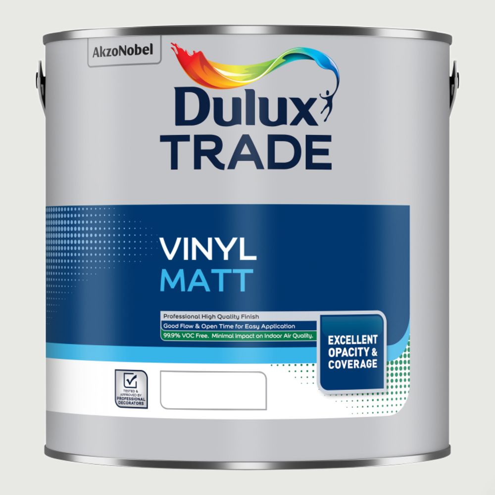 Dulux Trade Calm Clouds Walls and Ceilings Vinyl Matt Paint 2.5L Image 2