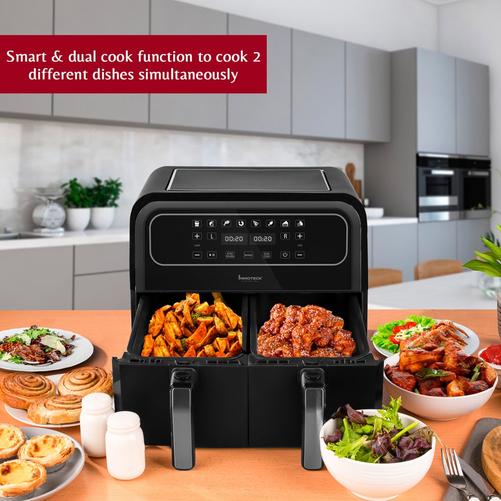 Innoteck DS-5207 8L Black Dual Air Fryer Image 6