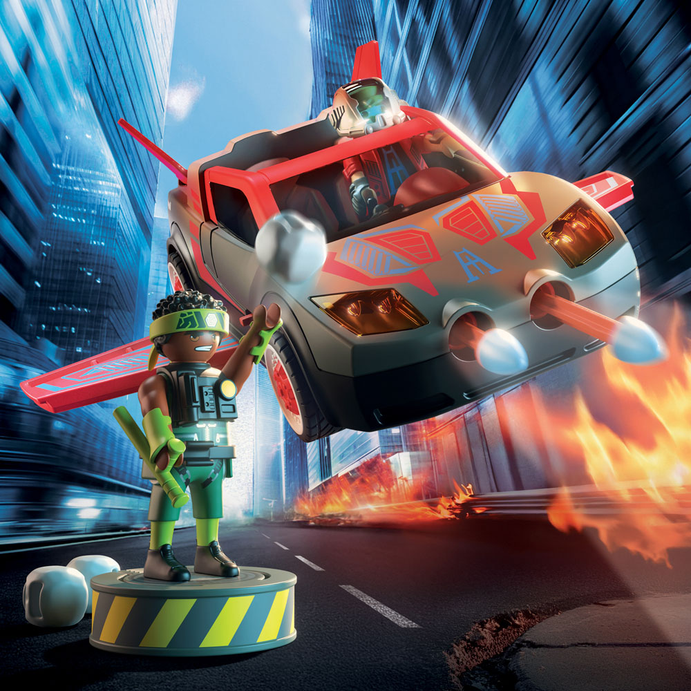 Playmobil Hero with Vehicle Playset Image 5
