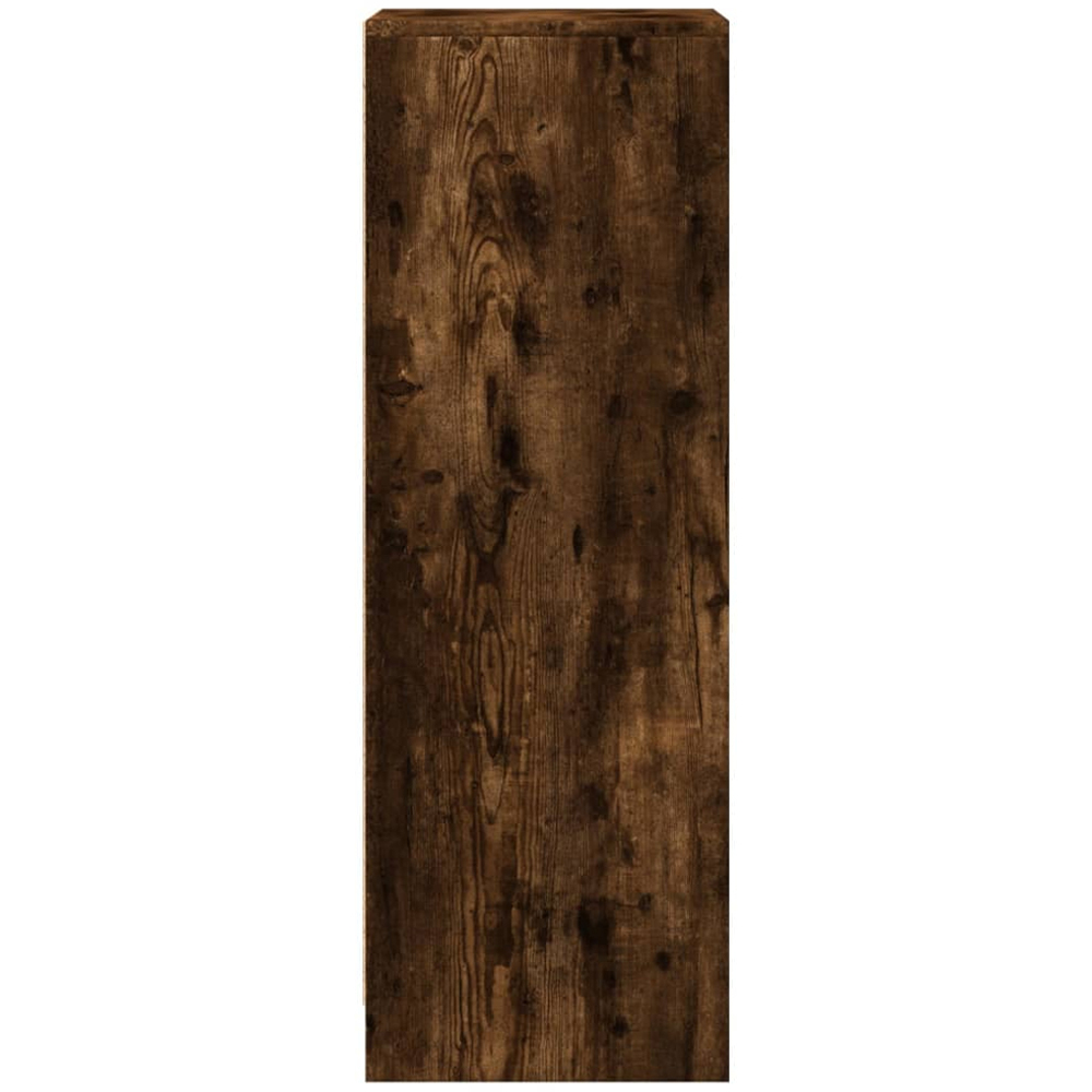 vidaXL Single Door Single Shelf Smoked Oak Sideboard with RGB LED Lights Image 8