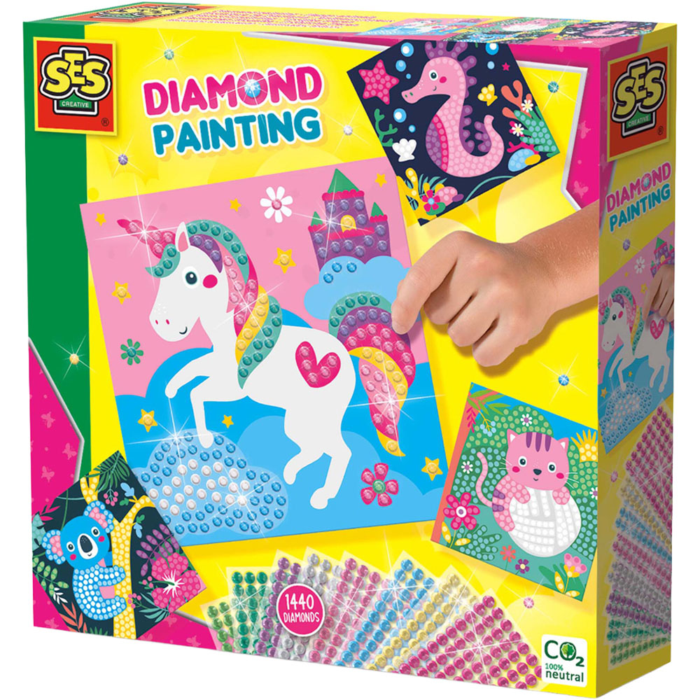 SES Creative Happy Animals Diamond Painting Image 1