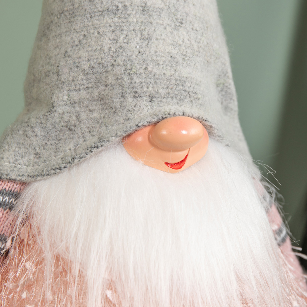 Samuel Alexander Pink Male Gonk with Grey Hat LED Christmas Decoration 36cm Image 3