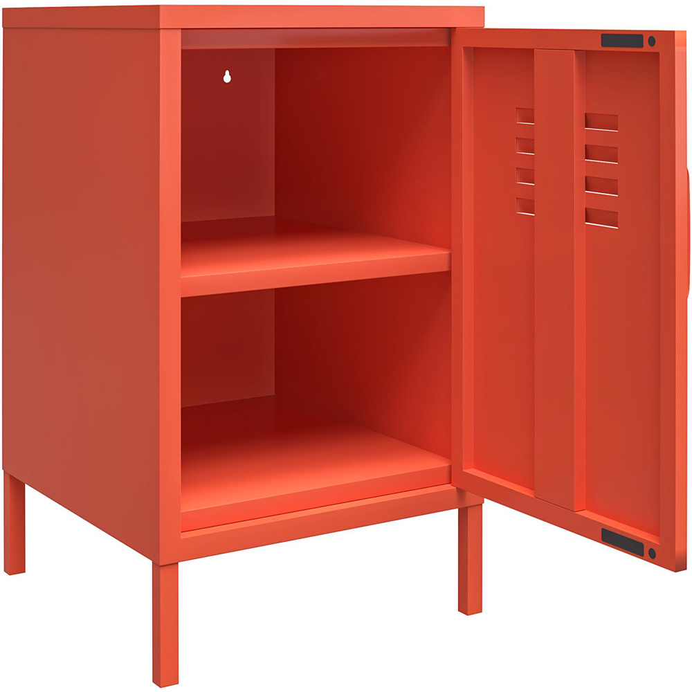 Novogratz Cache Orange Metal Locker End Table Image 4
